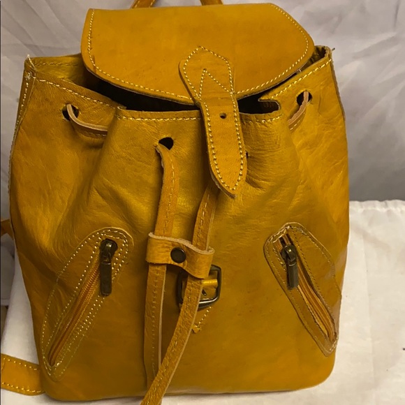 Moroccan Leather Backpack - Picture 10 of 12